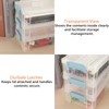 BTSKY Pack of 4 Stackable Transparent Pen Boxes, Office Supplies