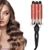 3 Barrel Curling Iron Wand Adjustable Hair Curler Waver Crimper