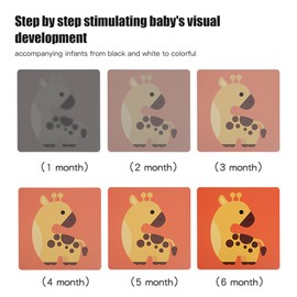 SANFE ELEPHANT High Contrast Baby Flashcards 80 PCs 160 Page Visual Stimulation Learning Activity Cards for Newborn Infants up to 36 Months, Perfect Educational Toys Gift