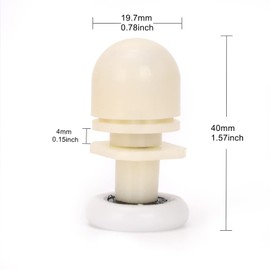 Ruimou 8Pcs Shower Door Rollers 27mm for Bathroom Bearing Pulleys/Runners/Eccentric Wheels Replacement (8, 27mm)