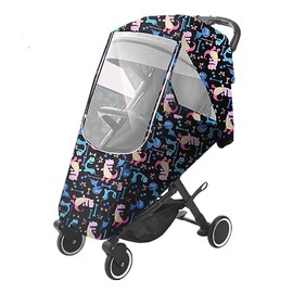 Baby Stroller Rain Cover Universal Pram Rain Cover Protect Rain Wind Dust Rain Cover for Stroller Waterproof Rain Cover Durable with Good Air Circulation