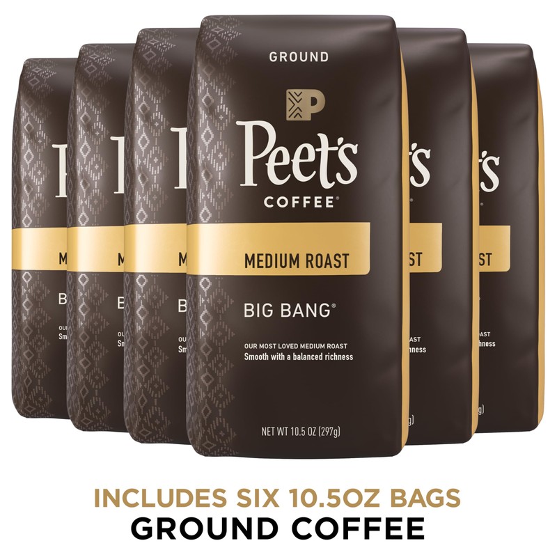 Peet's Coffee, Medium Roast Ground Coffee - Big Bang 63