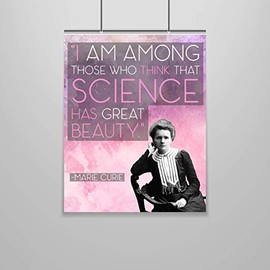 Marie Curie Quote Poster â 16 x 20 â Motivational â Inspirational â Science Teacher â School Poster â Physics Educator â Science Education â Chemistry