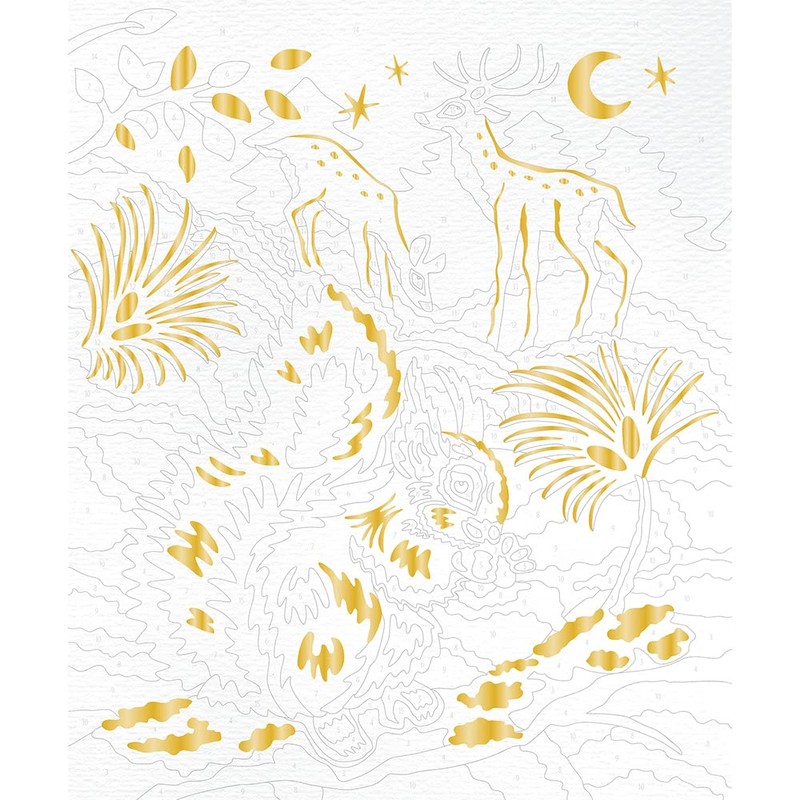 Janod - Paint by Numbers Kit Forest Animals - 2