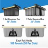 HANDT Overhead Garage Storage Rack, Connectable Heavy Duty Metal Ceiling