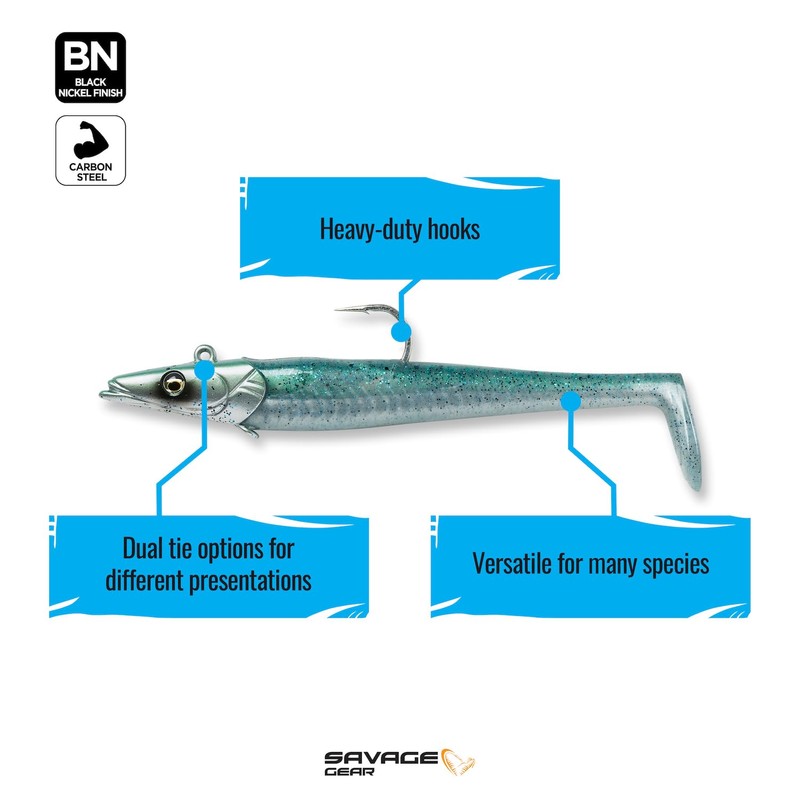 Sandeel 5" 4/5oz 2+1 (Greenback) 2951 One Size