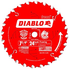 Diablo D0724A 7-1/4" 24T Diablo™ Circular Saw Framing Blade