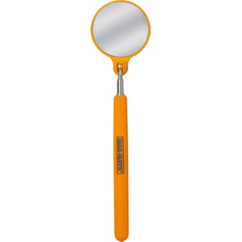 MAG-MATE IMS123HVO Telescoping Round Stainless Inspection Mirror, 36", Hi-Viz Orange