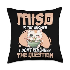 Miso Rame Organic Miso Packets White Miso Paste Miso Throw Pillow