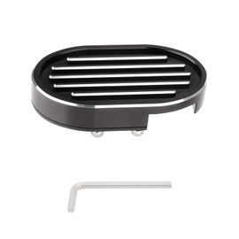 Aferrizu CNC Billet Aluminum Brake Pedal Pad Cover Compatible with Indian 2025 Scout Bobber Classic Limited Super Scout Brake Accessories Motorcycle Brake Pads Cover Replacement, Black