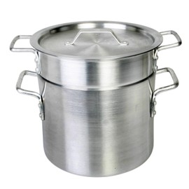 Excellante 8 Quart Aluminum Heavy Gauge Double Boiler Satin Finish