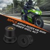 Alpha Rider M6 Universal Motorcycle Rubber Nut with Internal Thread,