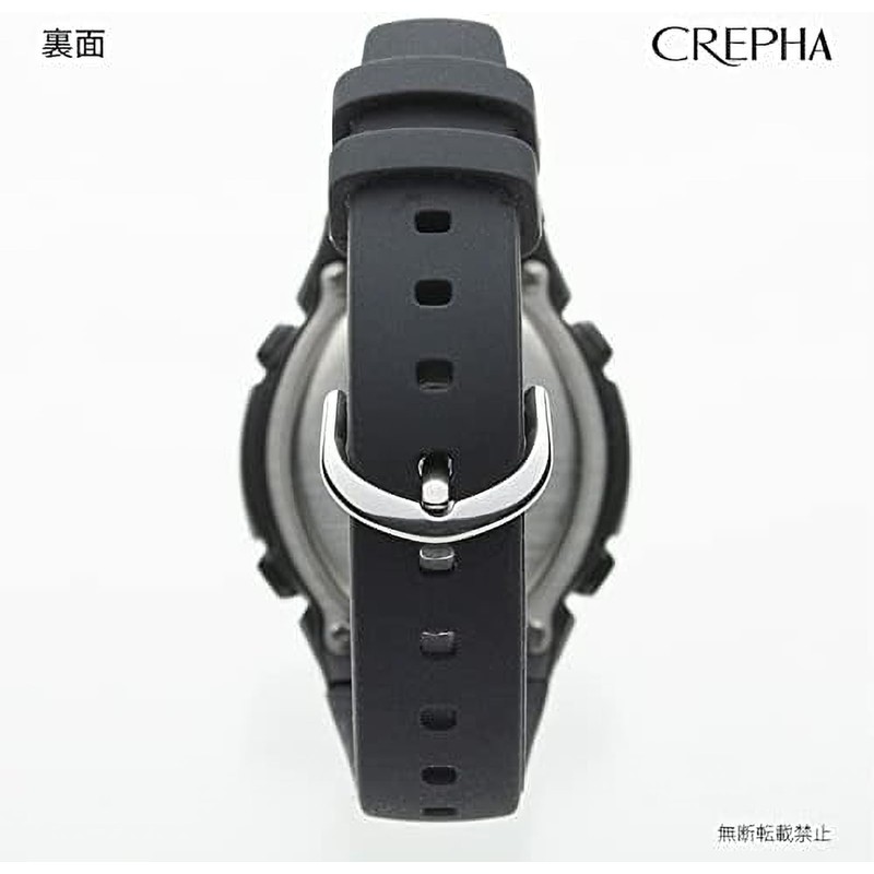 Clefer TS-D228-BK Digital Men's Waterproof Stopwatch with Urethane Strap, Black,