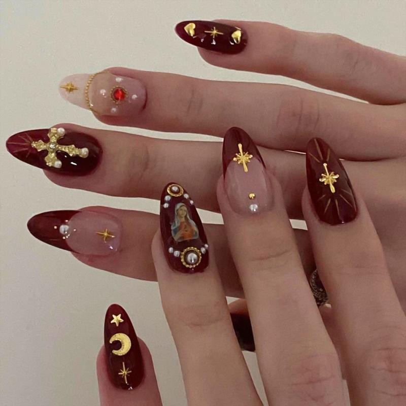 Buy 10 Get 10 Free! [Machine-Made] 24pcs Press-On Nails with