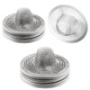 100pcs Mesh Sink Strainer, Stainless Steel Slop Basket Filter Trap,