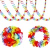 siawadeky Hawaiian Garland, Set of 5, Stylish, Hawaiian Garland, Colorful