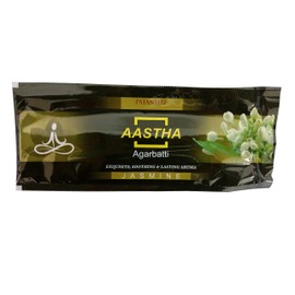 Patanjali Aastha Agarbatti Incense Pack of 18 Sticks (Jasmine)
