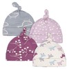 Grow by Gerber - Paquete de 4 gorras para bebés,