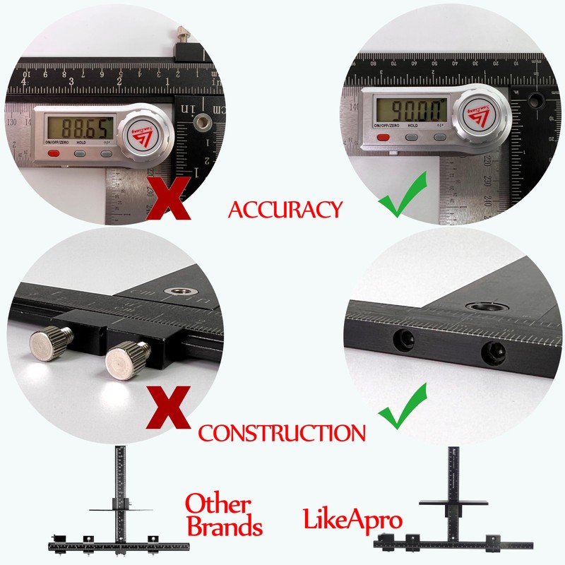 Basic Black Aluminum Alloy Cabinet Hardware Jig for Effortless Handles,
