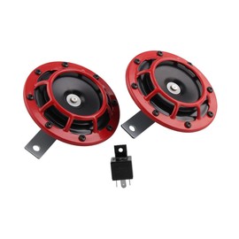 SUPVOX Aluminum Alloy Car Horns for 12v Motorbike Trumpet Electric Whistle Horns