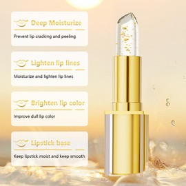 2Pcs Color Changing Lipstick, PH Lipstick Color Changing, PH Adjusting Lip stick, Transferproof Clear Lip Gloss That Changes Color, Long-Lasting Moisturizing Lip Glow, Birthday Gifts for Women