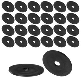 QUARKZMAN Pack of 30 Rubber Spacers 31 mm AD 6 mm ID 1.6 mm Height Round Vibration Damper Rubber Bushing Eyelets Thick Rubber Washers for Home Car Accessories