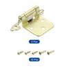 sourcing map Cabinet Kitchen Inset Hinges, 2Pcs 1/2" Overlay Semi-Concealed