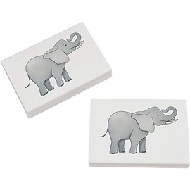 2 x 45mm 'Elephant' Erasers/Rubbers (ER00022218)