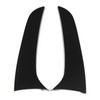 2pcs Rear Window Side Spoiler Canard Wing Glossy Black Replacement
