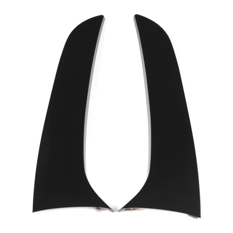 2pcs Rear Window Side Spoiler Canard Wing Glossy Black Replacement