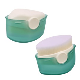 EDOBLUE 2 PCS Sunscreen Applicator, Sunscreen Buddy Brush with Protective Cap, Sunscreen Lotion Applicator Sunscreen Brush