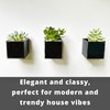 LaLaGreen Wall Planter - 6 Pack, 4 Inch Square Metal