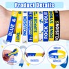 144Pcs Down Syndrome Awareness Silicone Silicone Bracelets Bulk, Blue and