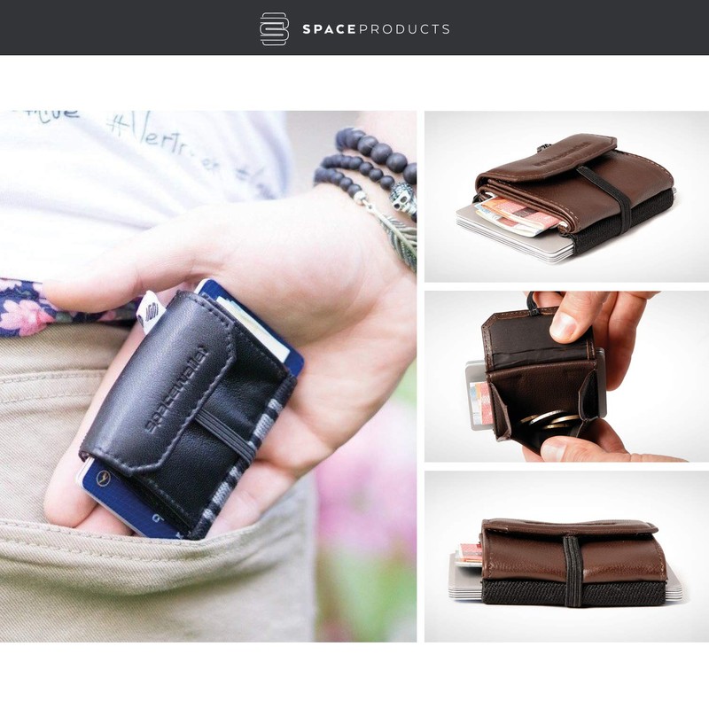 Small tiny practical wallet, 5,5cm x 7 cm, real leather