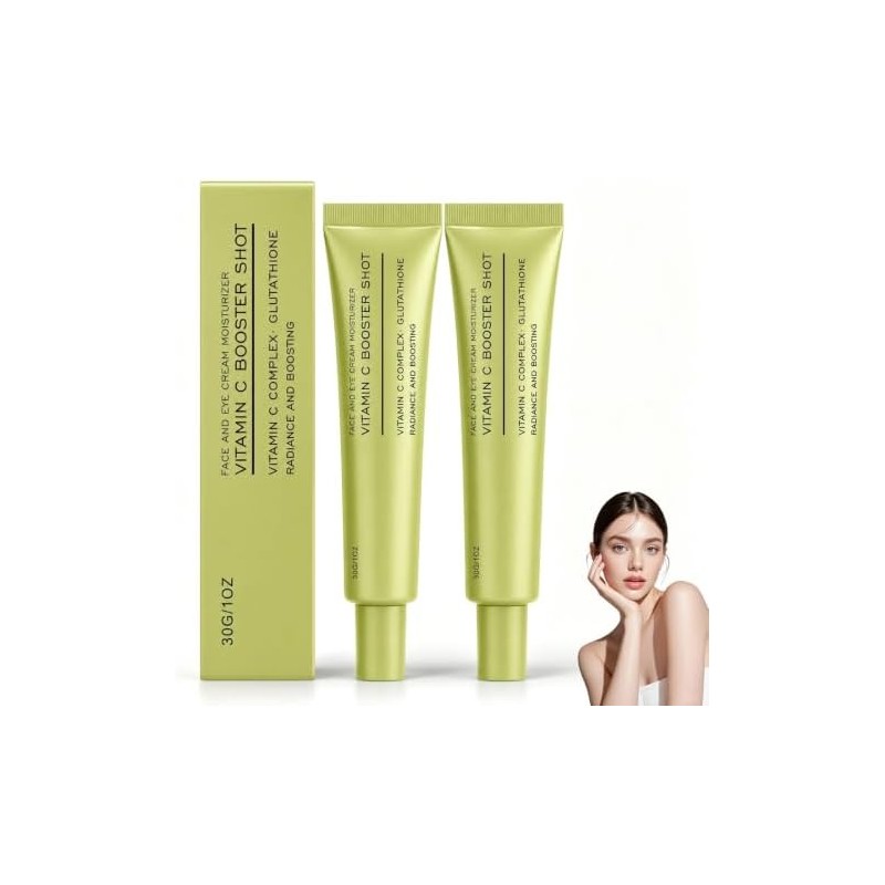 2PCS Vitamina C con Glutatión y Vitamina E, Sérum Facial