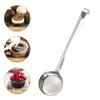 DOITOOL Stainless Steel Flat Sauce Ladle: 2 Pieces Pizza Sauce
