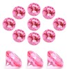 100 PCS Acrylic Diamond Gems, Pink Acrylic Diamonds 1 Inch