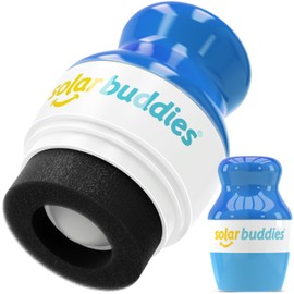 Solar Buddies Solar Buddies Sunscreen Applicator - Single Full Blue - Refillable Roll on Sponge Sunscreen, Suncream & Lotion Applicator For Kids, Adults & Families - Holds 3.4fl oz, Perfect Size for Travel