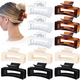 Sisiaipu- Paquete: 12 paquetes de pinzas para el cabello de tamaño mediano, todo en un solo paquete.