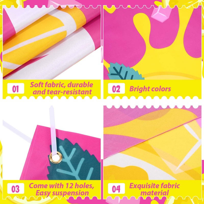 Lemonade Stand Supplies 3x10 ft Lemonade Stand Banner with Order