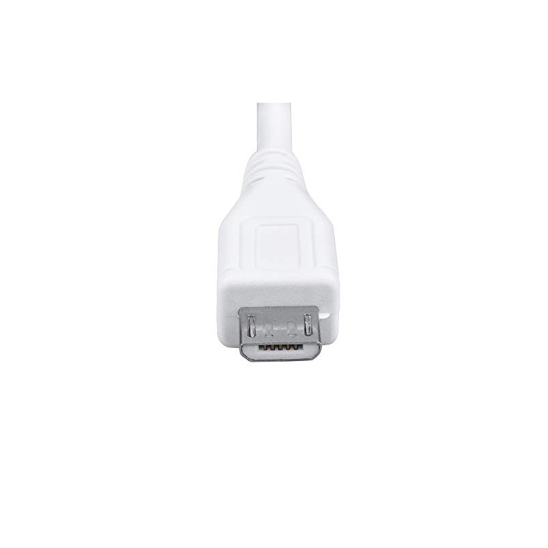 K-MAINS 5ft White Micro USB Data Sync Cable Charging Cord