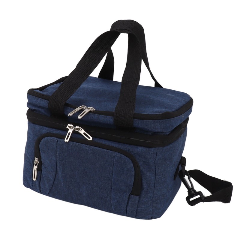 Collapsible Cooler Bag Oxford Cloth PEVA Leakproof Double Insulated Cooler