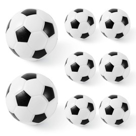 XIHIRCD 8PCS Foosball Balls Replacement Parts, 1.42 Inch Table Soccer Foosballs Table Balls Mini Small Soccer Balls Decor Accessories for Football Game Kids Adults Parties Clubs