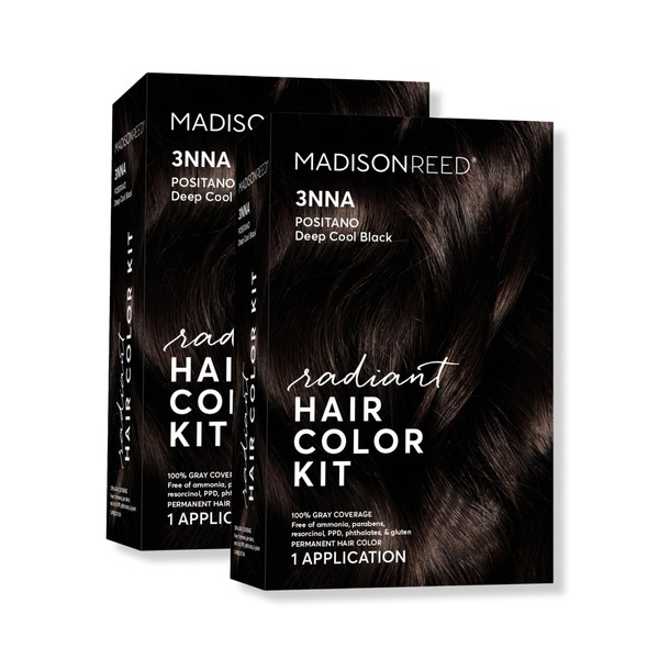 Madison Reed Radiant Hair Color Kit 3NNA Positano Black Permanent