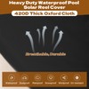 Pool Solar Reel Cover, 16 Ft Waterproof Swimming Pool Blanket