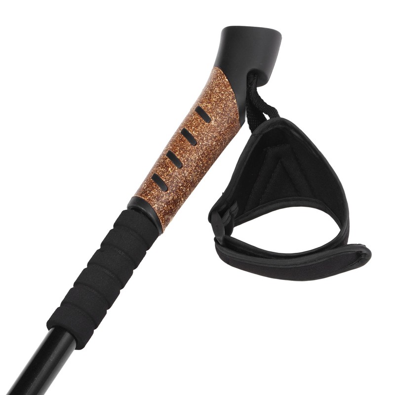 Outdoor Hiking Cane 3 Section Telescopic Walking Cane Adjustable Height