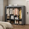 MOGELAFOO Portable Closet Wardrobe, 67-Inch Clothes Organizer with 4 Hanging