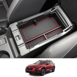 CDEFG for 2024 2025 2026 Crosstrek Center Console Organizer Tray for 2024 2025 2026 Subaru Crosstrek Hybrid Impreza Accessories Middle Console Organizer Armrest Tray Storage Box Tray