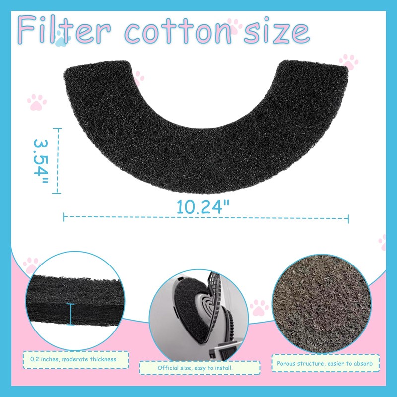 10 Pack Carbon Filters for Litter Robot 4 Cat Litter