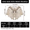 Bacophy 1920s Shawl Wraps Beaded Sequin Deco Evening Cape Bridal